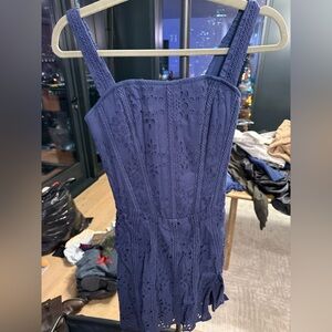 Blue corset dress